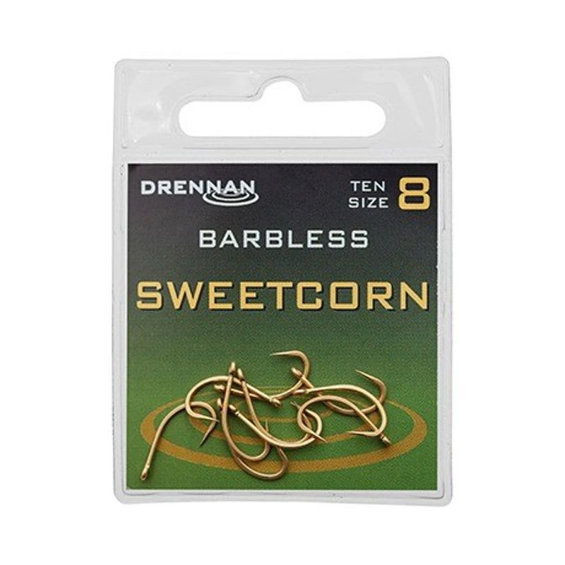 Drennan Sweetcorn Barbless Eyed Hooks